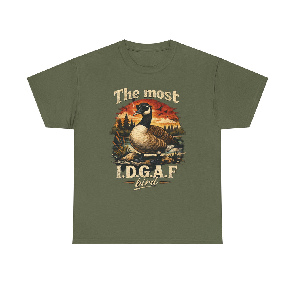 The Most I.D.G.A.F. Bird T-Shirt — Funny Goose Wildlife Tee