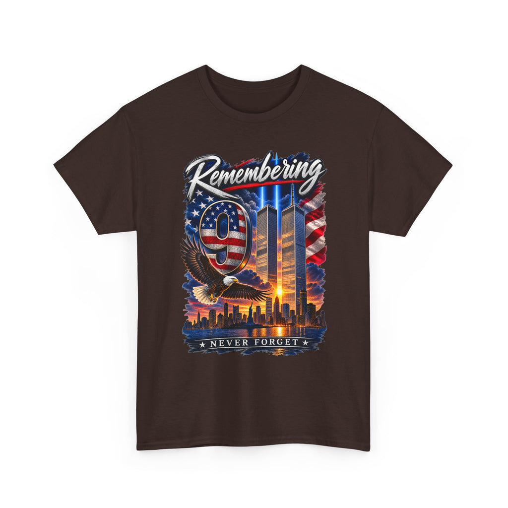9/11 Remembering Tee – Never Forget Memorial T-Shirt
