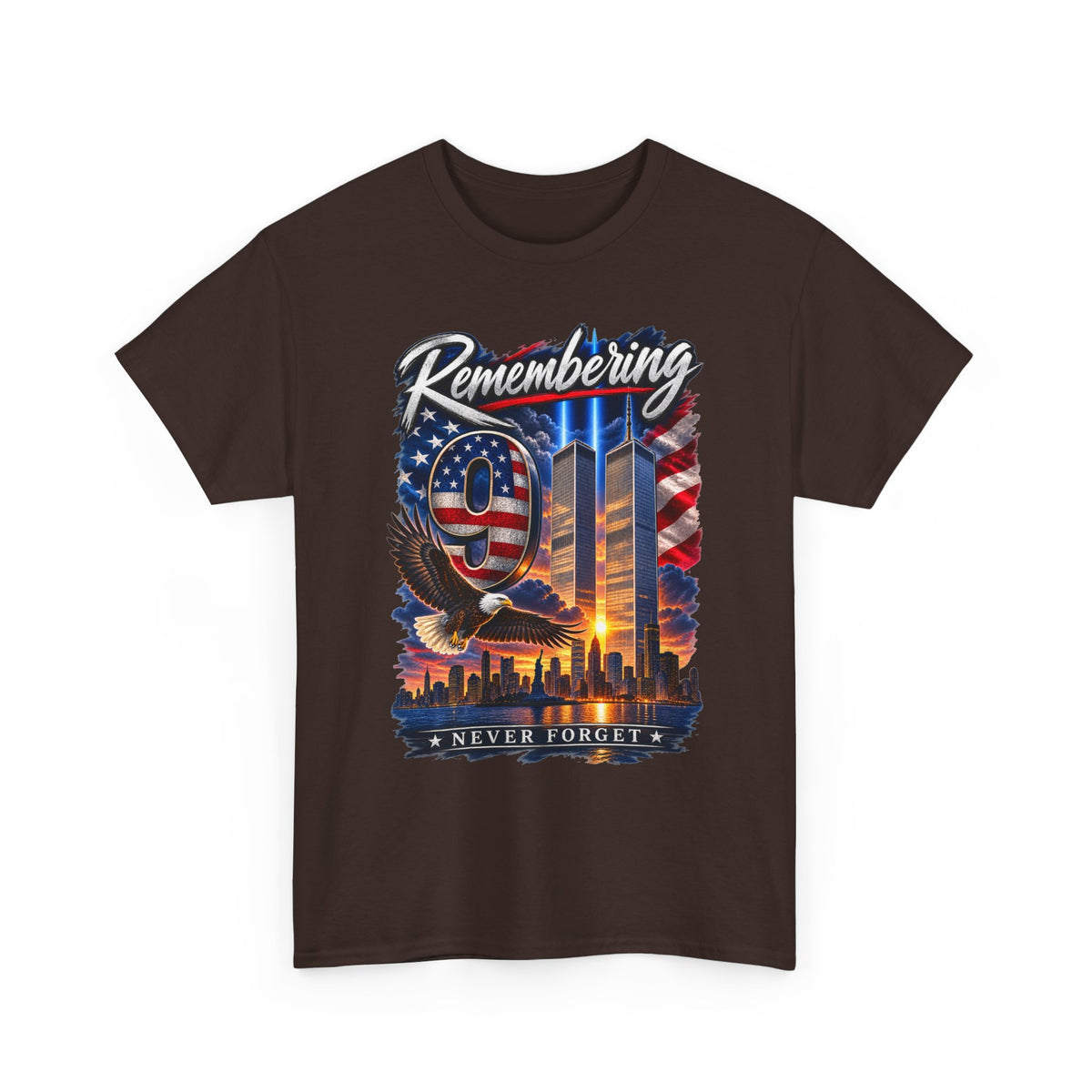9/11 Remembering Tee – Never Forget Memorial T-Shirt