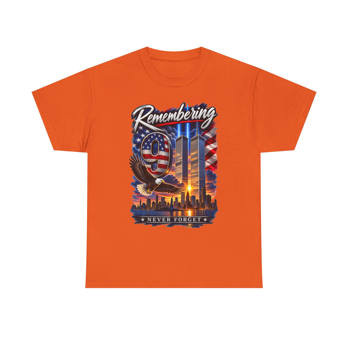 9/11 Remembering Tee – Never Forget Memorial T-Shirt