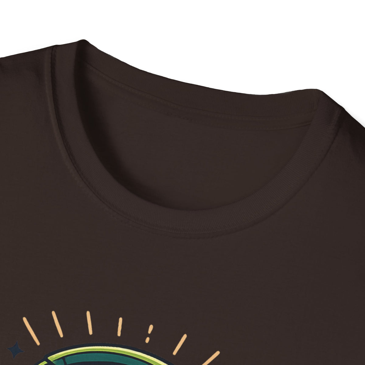 No Thoughts Just Vibes T-Shirt — Retro Brain Headphones Graphic Tee