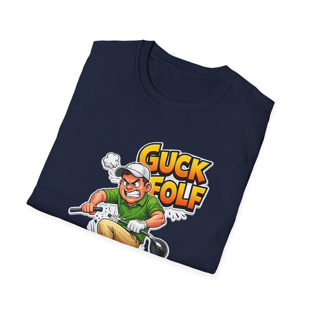 Guck Golf Cartoon Golfer T-Shirt — Funny Golf Rage Graphic Tee