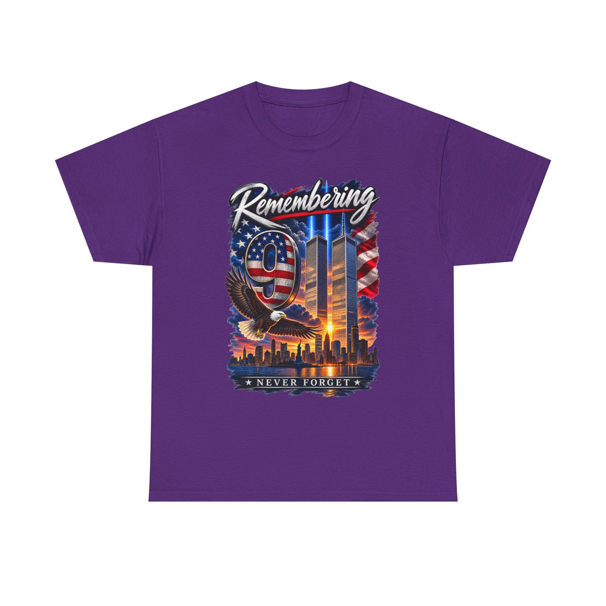 9/11 Remembering Tee – Never Forget Memorial T-Shirt