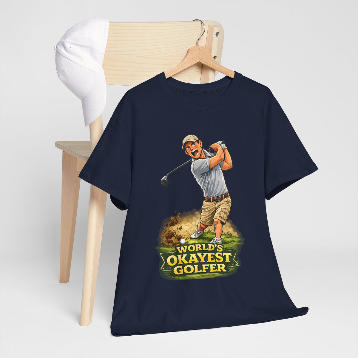 World's Okayest Golfer T-Shirt – Funny Golf Gift for Him