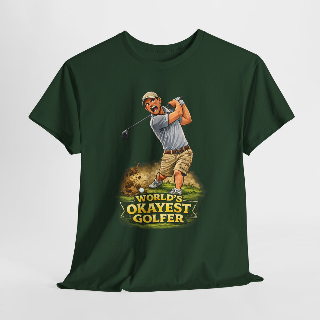 World's Okayest Golfer T-Shirt – Funny Golf Gift for Him