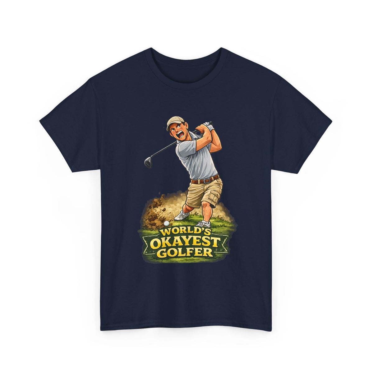 World's Okayest Golfer T-Shirt – Funny Golf Gift for Him
