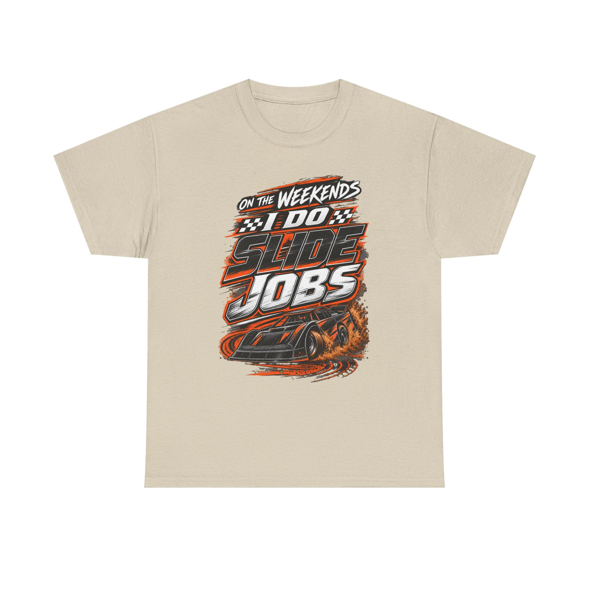 Weekend Drift Car T-Shirt — "On the Weekends I Do Slide Jobs" Racing Tee