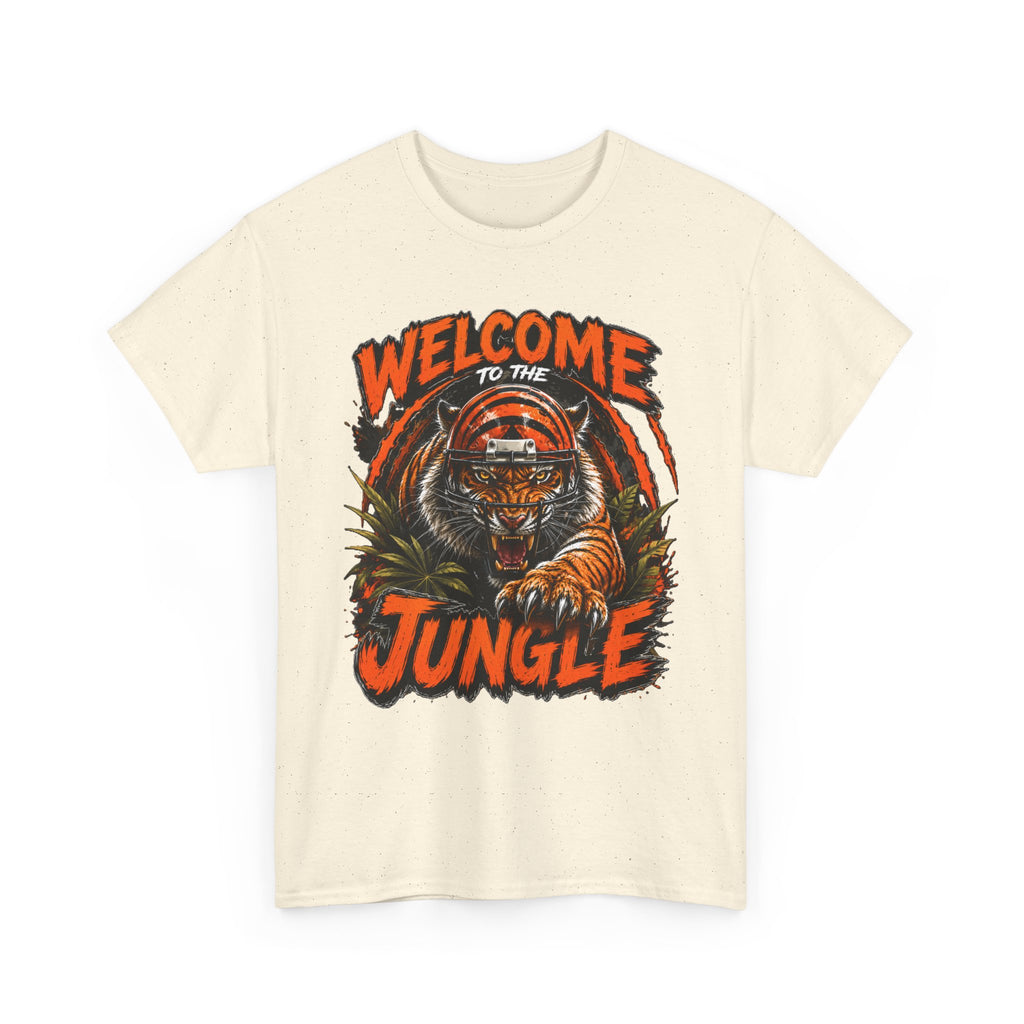 Welcome to the Jungle Tiger T‑Shirt — Retro Orange Graphic Tee