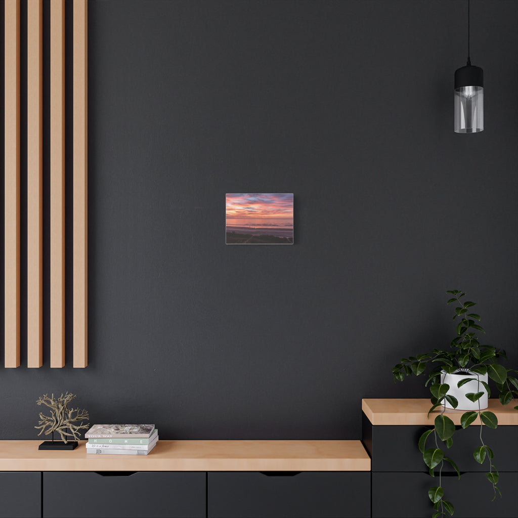Sunset Beach Matte Canvas Print — Stretched 1.25" Wall Art