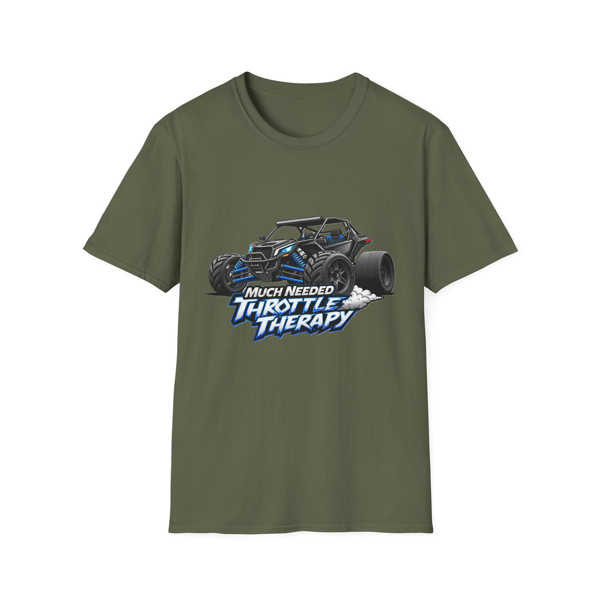 Throttle Therapy Off-Road T-Shirt — "Much Needed Throttle Therapy" Buggy Design