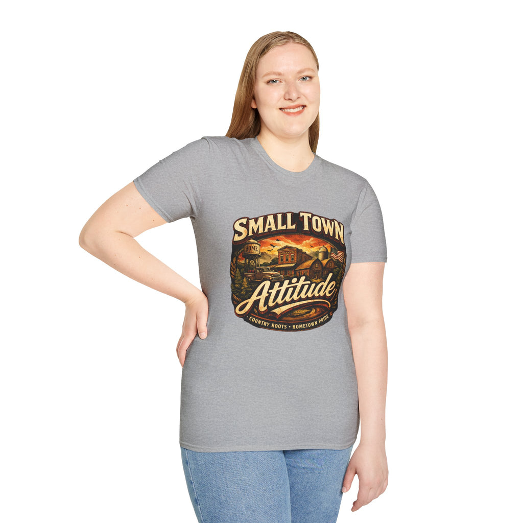 Small Town Attitude T-Shirt — Vintage Country Life Graphic Tee