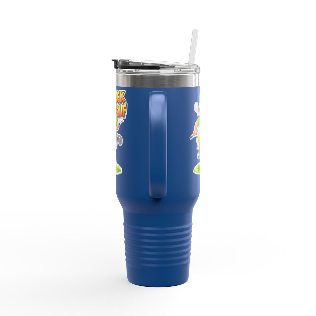 40oz Insulated Travel Mug - Funny 'Guck Golf' Cartoon Golfer Design