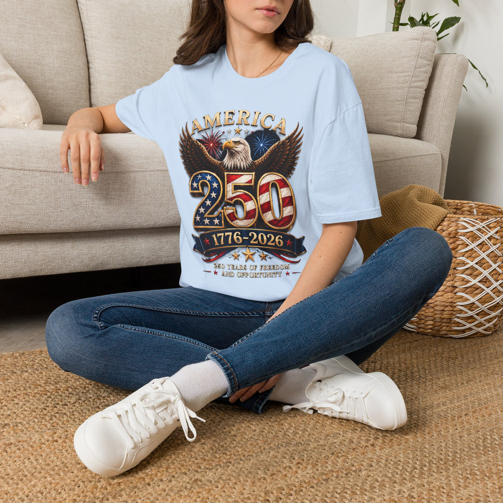 America 250 Centennial Eagle T-Shirt — 1776–2026 Patriotic 250th Anniversary Tee