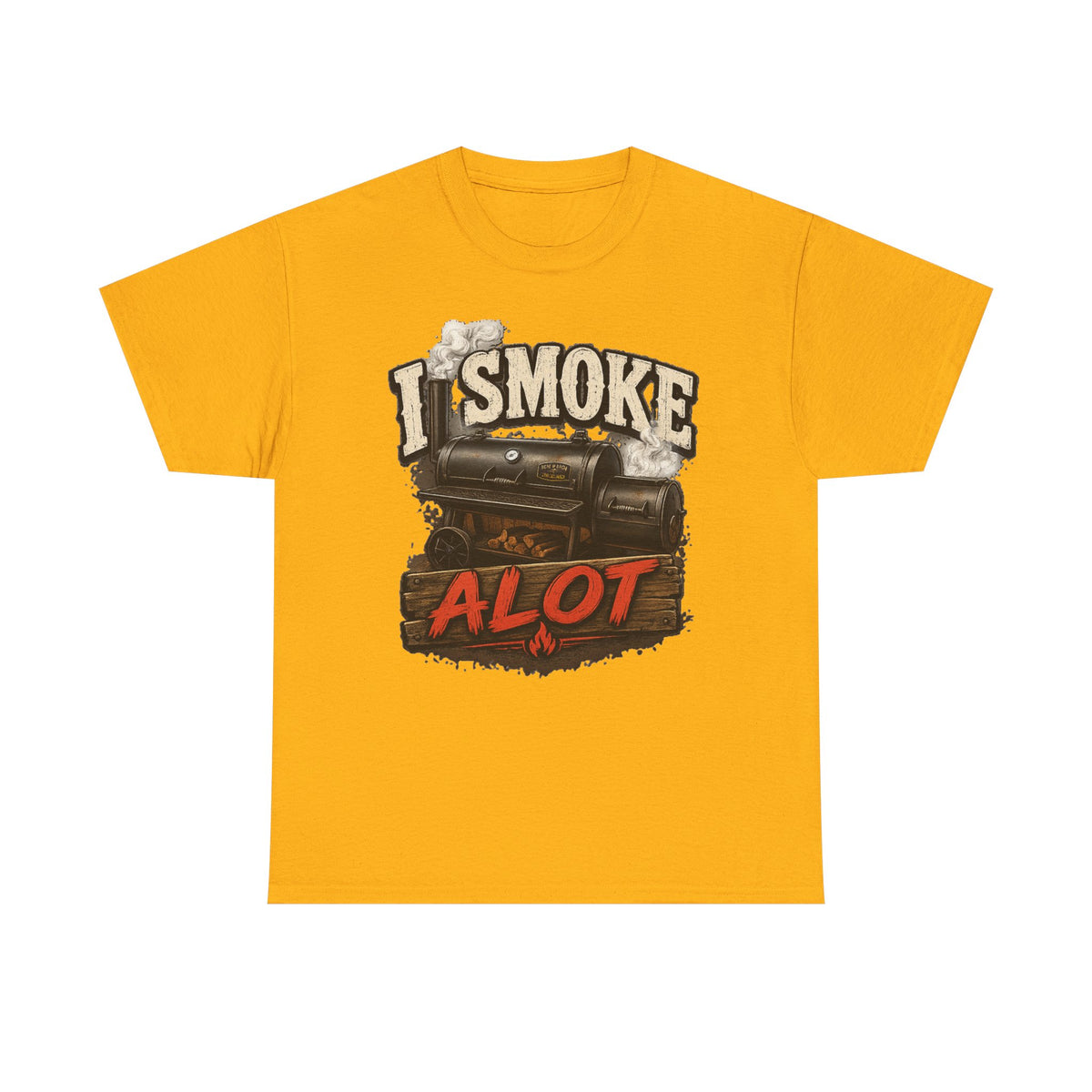 I Smoke A Lot Grill T-Shirt — BBQ Smoker Enthusiast Tee