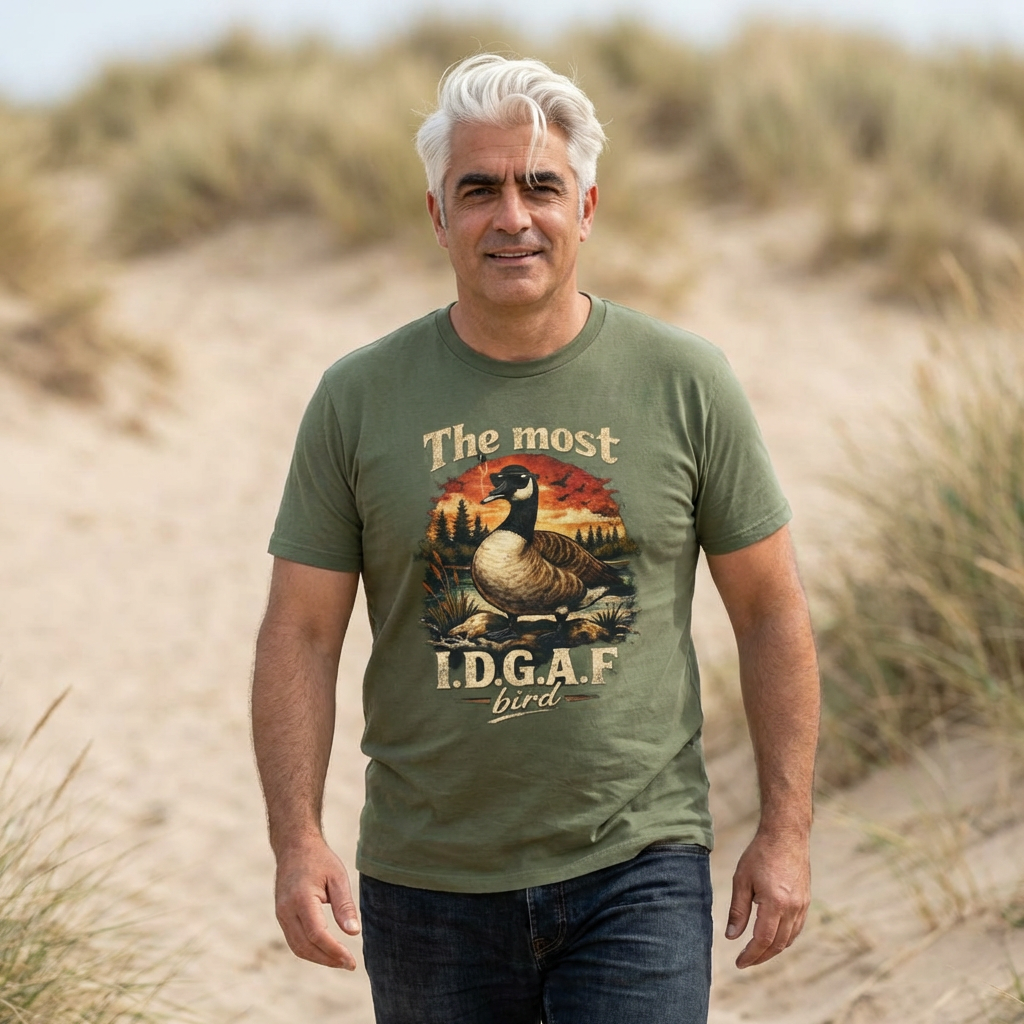 The Most I.D.G.A.F. Bird T-Shirt — Funny Goose Wildlife Tee