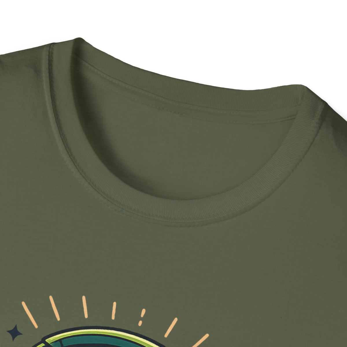 No Thoughts Just Vibes T-Shirt — Retro Brain Headphones Graphic Tee
