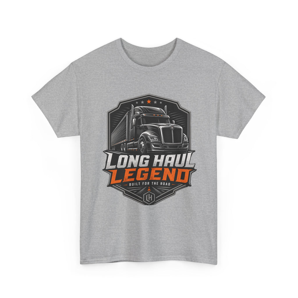 Long Haul Legend Trucker T‑Shirt — 'Long Haul Legend' Semi Truck Graphic Tee