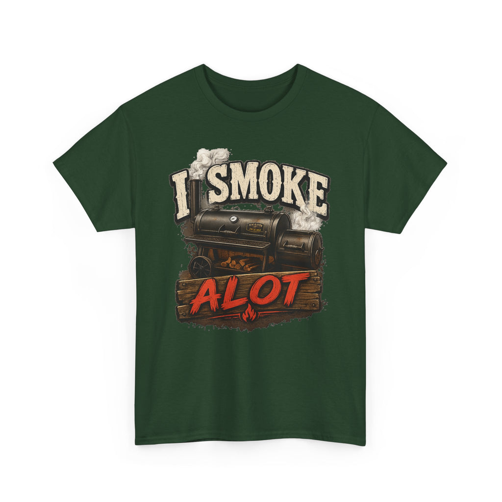 I Smoke A Lot Grill T-Shirt — BBQ Smoker Enthusiast Tee