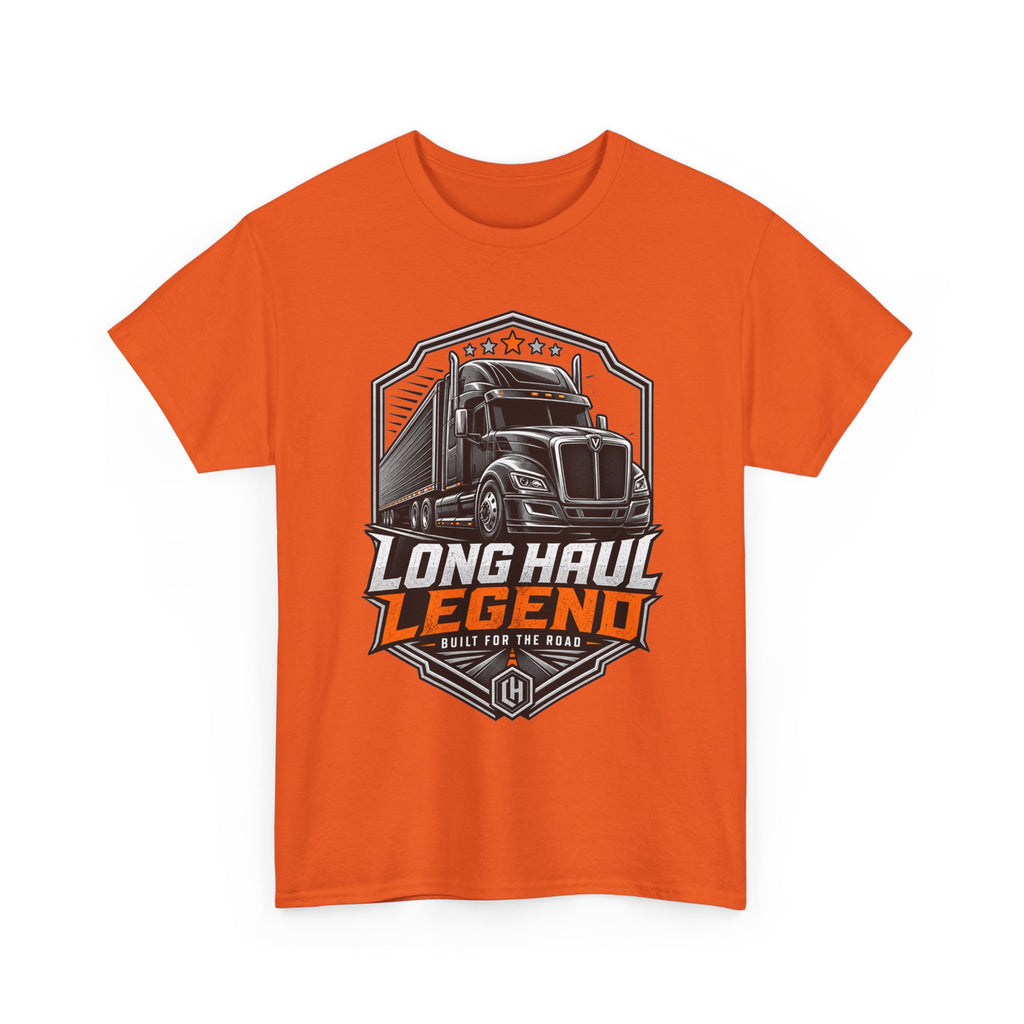 Long Haul Legend Trucker T-Shirt — "Long Haul Legend" Graphic Tee for Truck Drivers & Fans