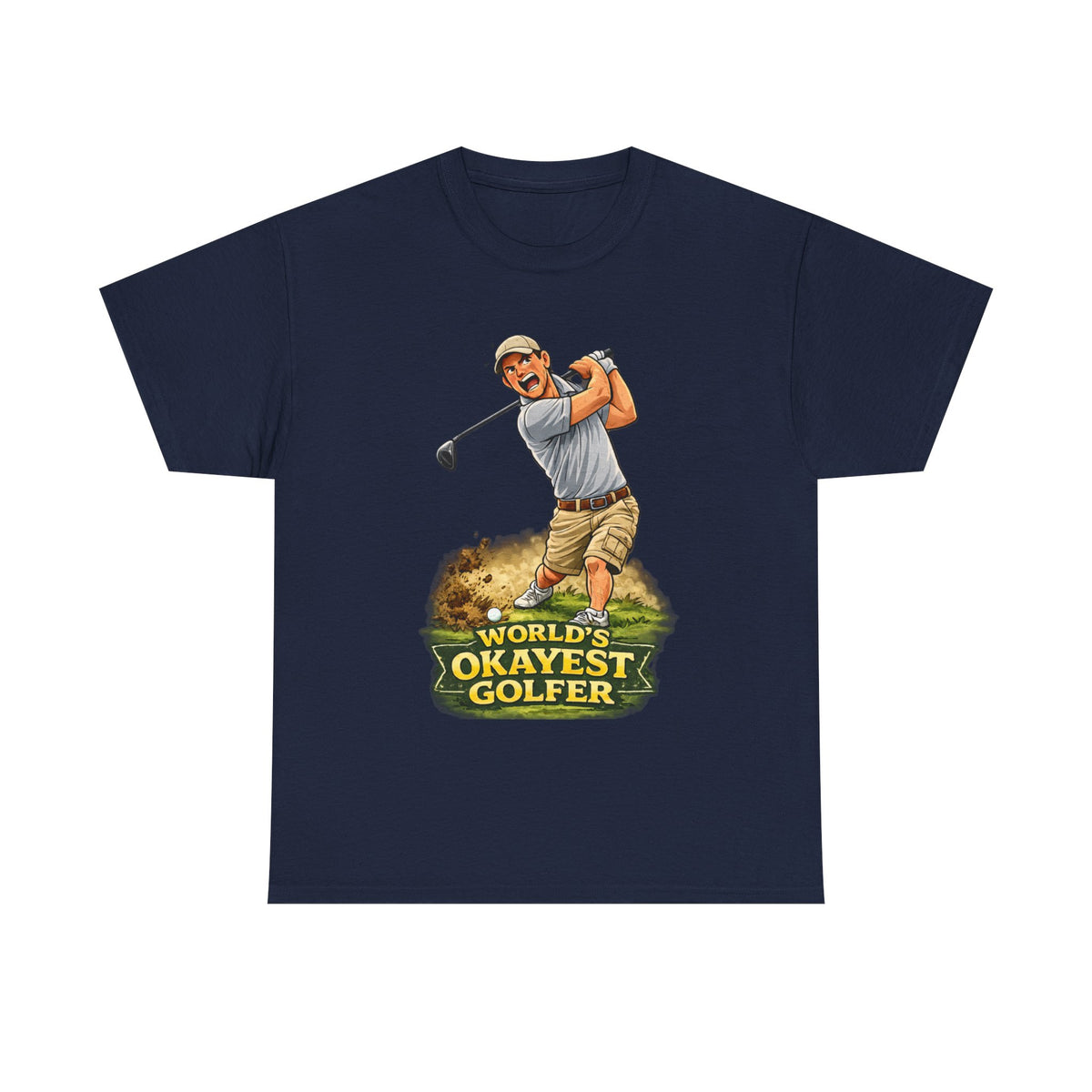World's Okayest Golfer T-Shirt – Funny Golf Gift for Him