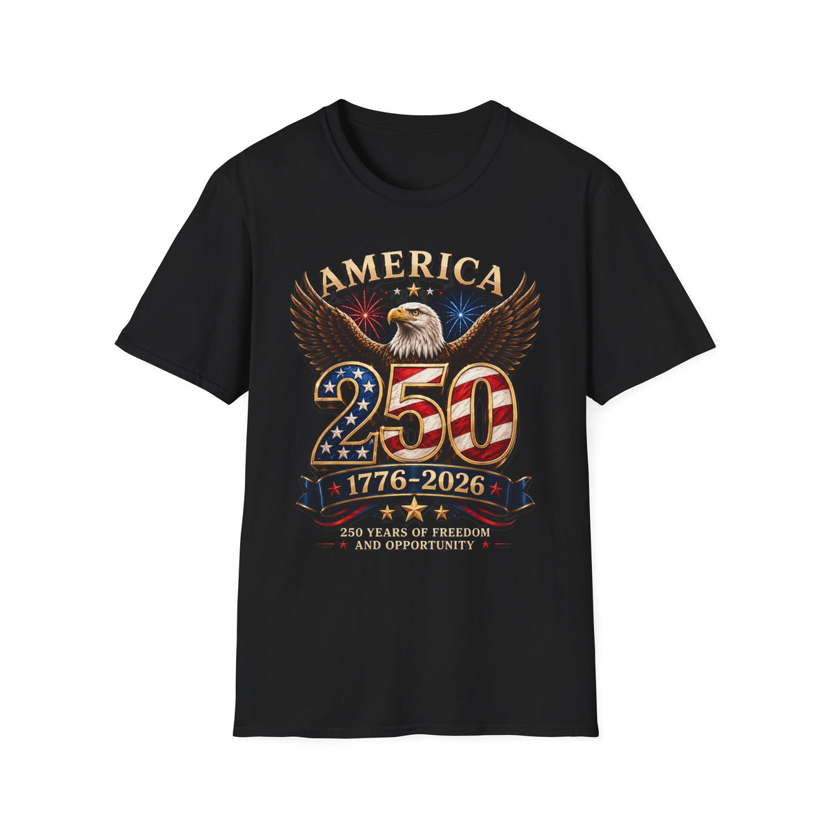America 250 Centennial Eagle T-Shirt — 1776–2026 Patriotic 250th Anniversary Tee