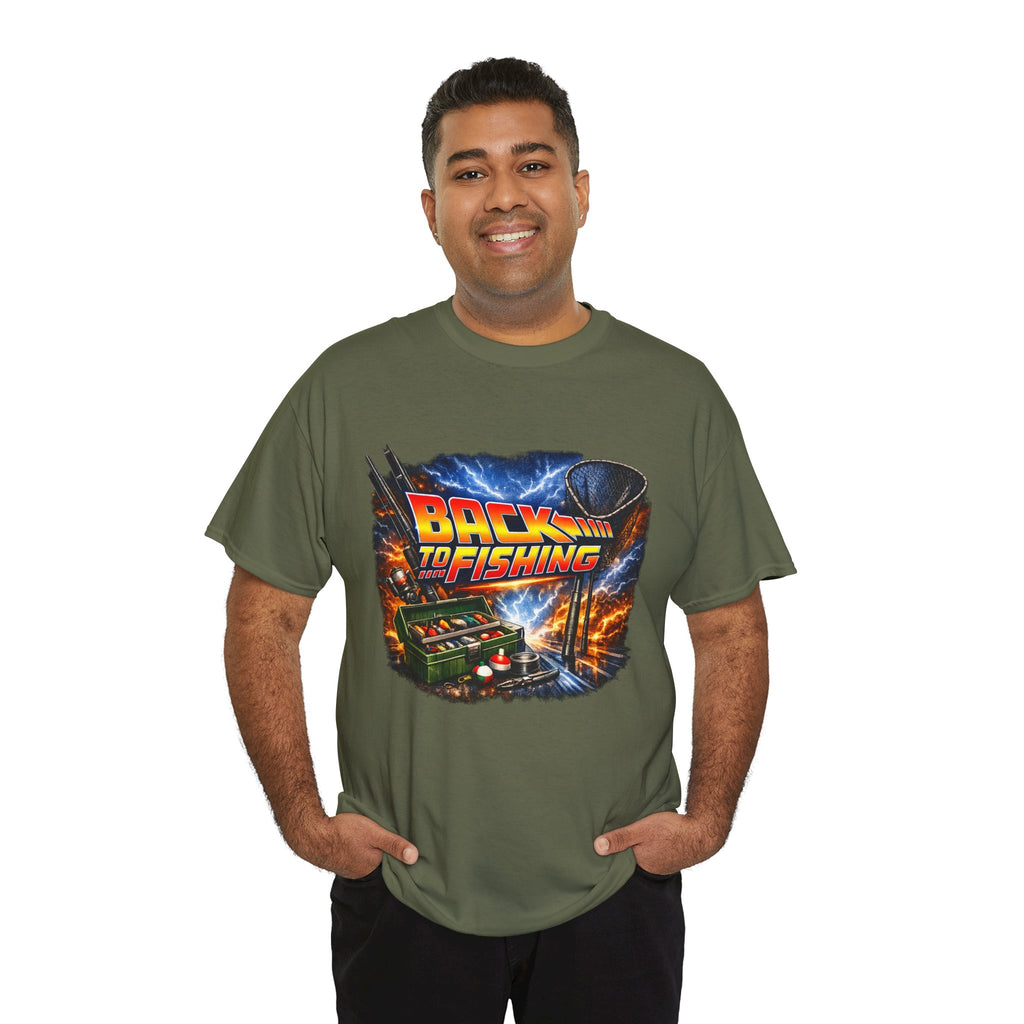 Back to Fishing T-Shirt — Retro Fishing Tee for Anglers