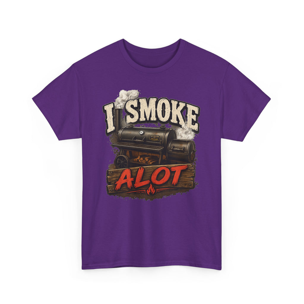 I Smoke A Lot Grill T-Shirt — BBQ Smoker Enthusiast Tee