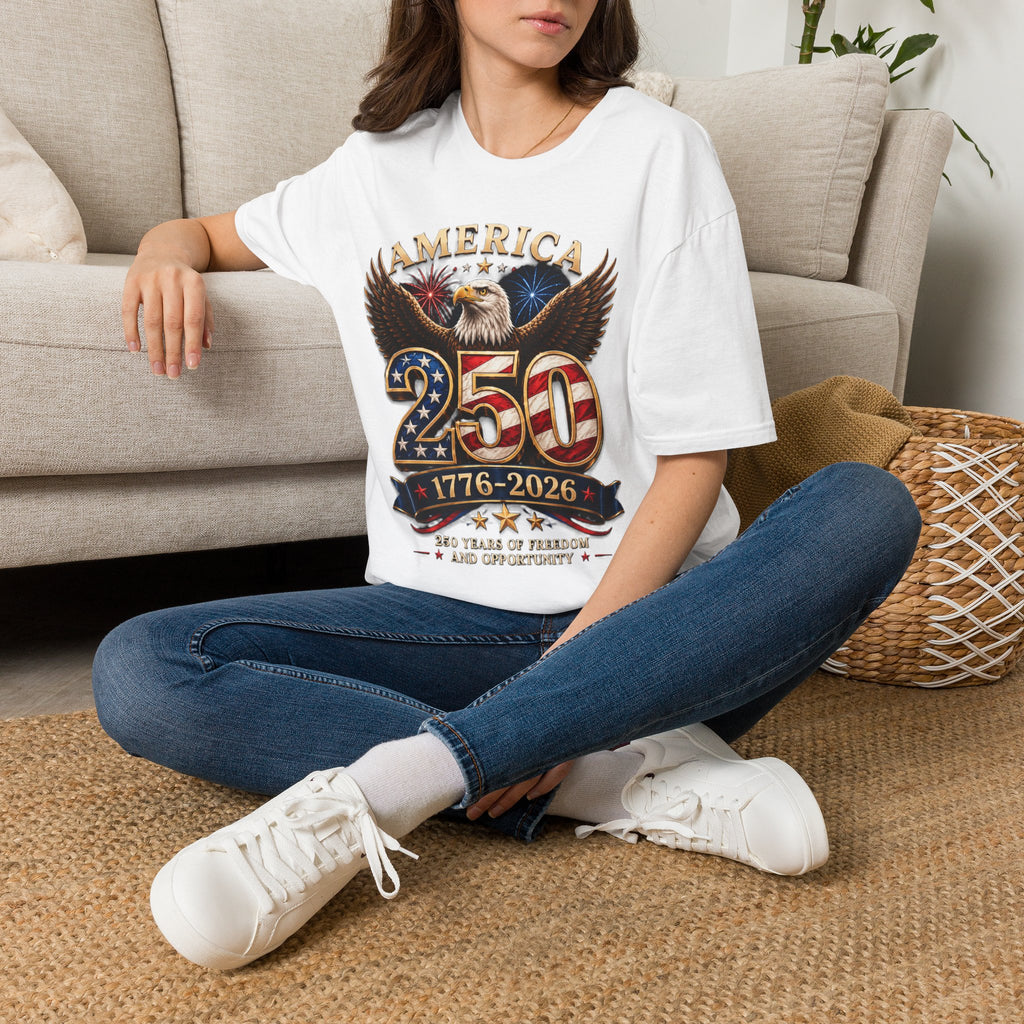 America 250 Centennial Eagle T-Shirt — 1776–2026 Patriotic 250th Anniversary Tee