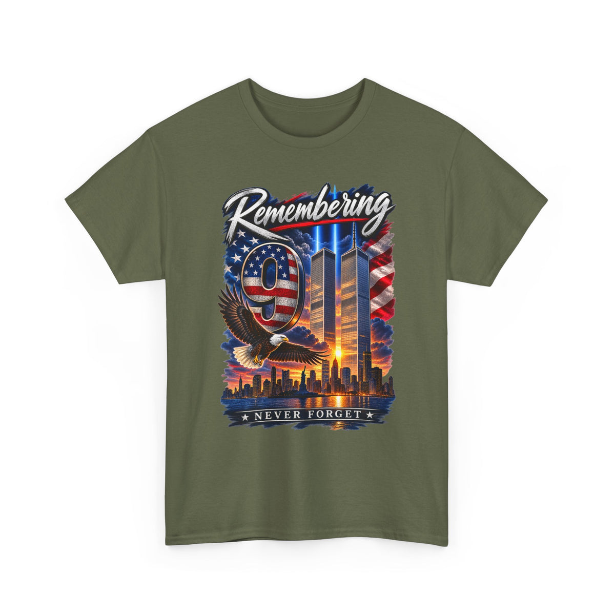 9/11 Remembering Tee – Never Forget Memorial T-Shirt