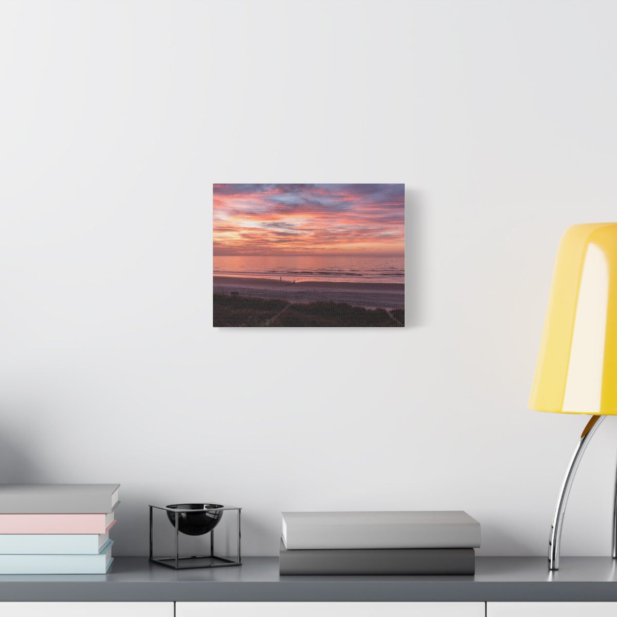 Sunset Beach Matte Canvas Print — Stretched 1.25" Wall Art