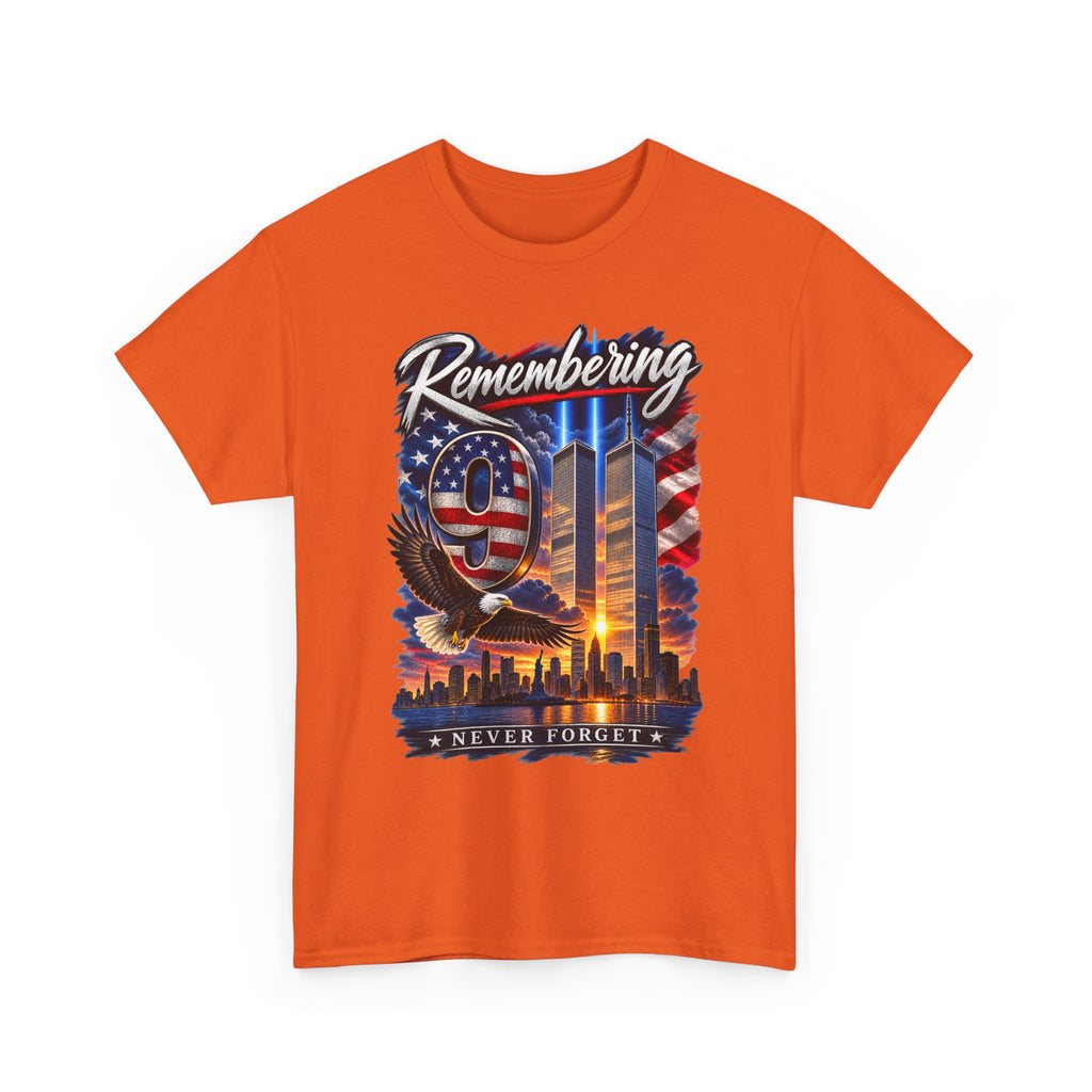 9/11 Remembering Tee – Never Forget Memorial T-Shirt