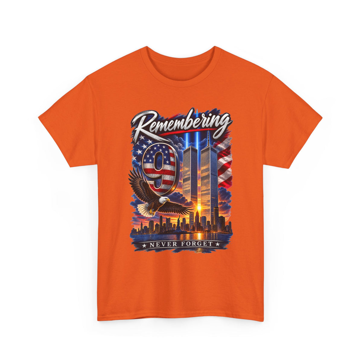 9/11 Remembering Tee – Never Forget Memorial T-Shirt