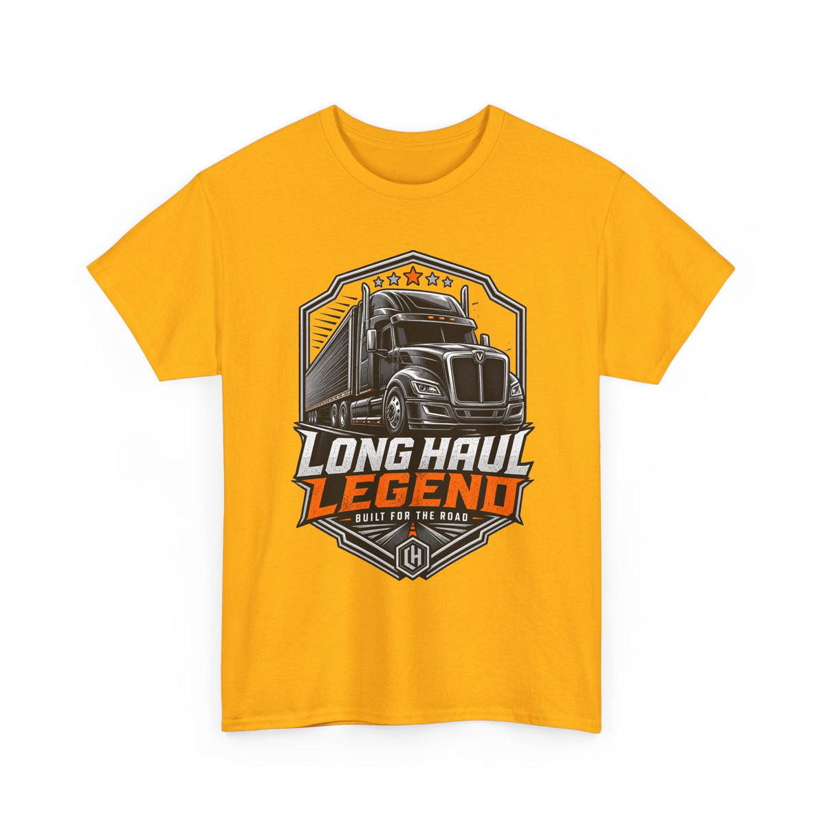 Long Haul Legend Trucker T-Shirt — "Long Haul Legend" Graphic Tee for Truck Drivers & Fans