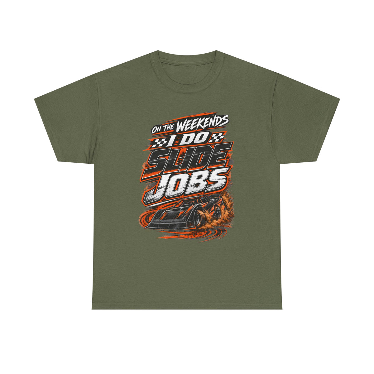 Weekend Drift Car T-Shirt — "On the Weekends I Do Slide Jobs" Racing Tee
