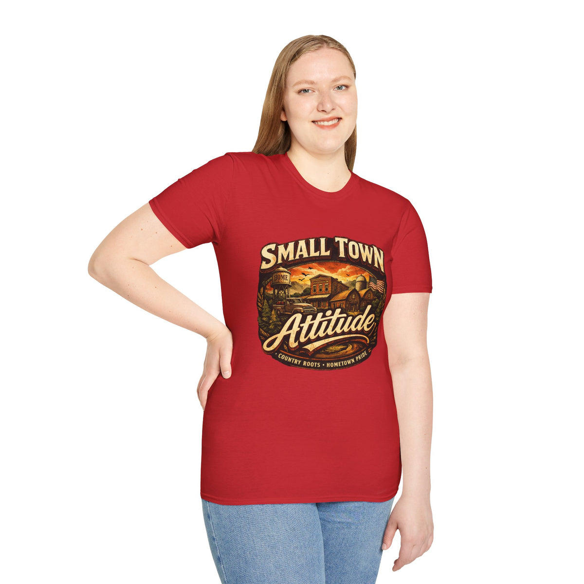 Small Town Attitude T-Shirt — Vintage Country Life Graphic Tee