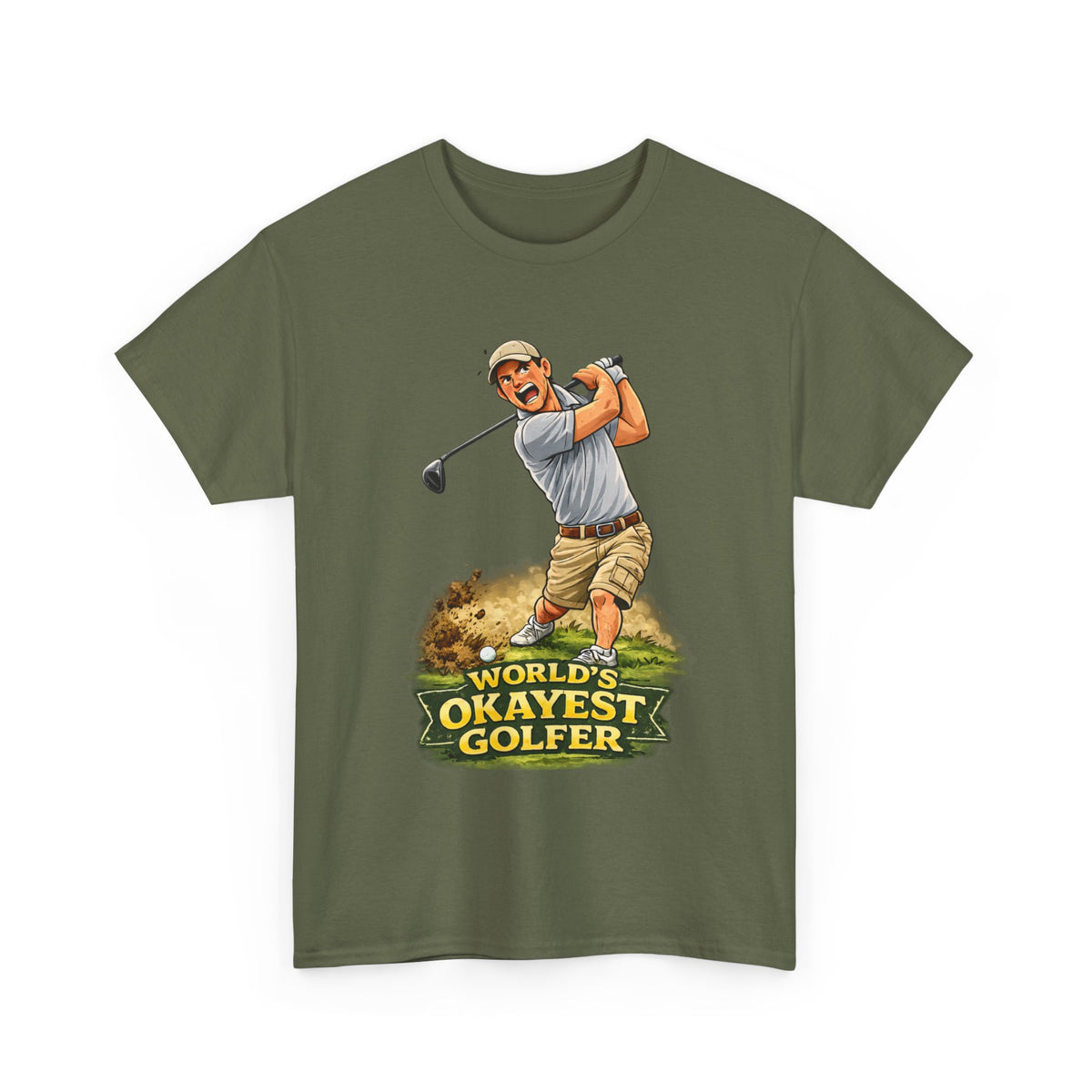 World's Okayest Golfer T-Shirt – Funny Golf Gift for Him
