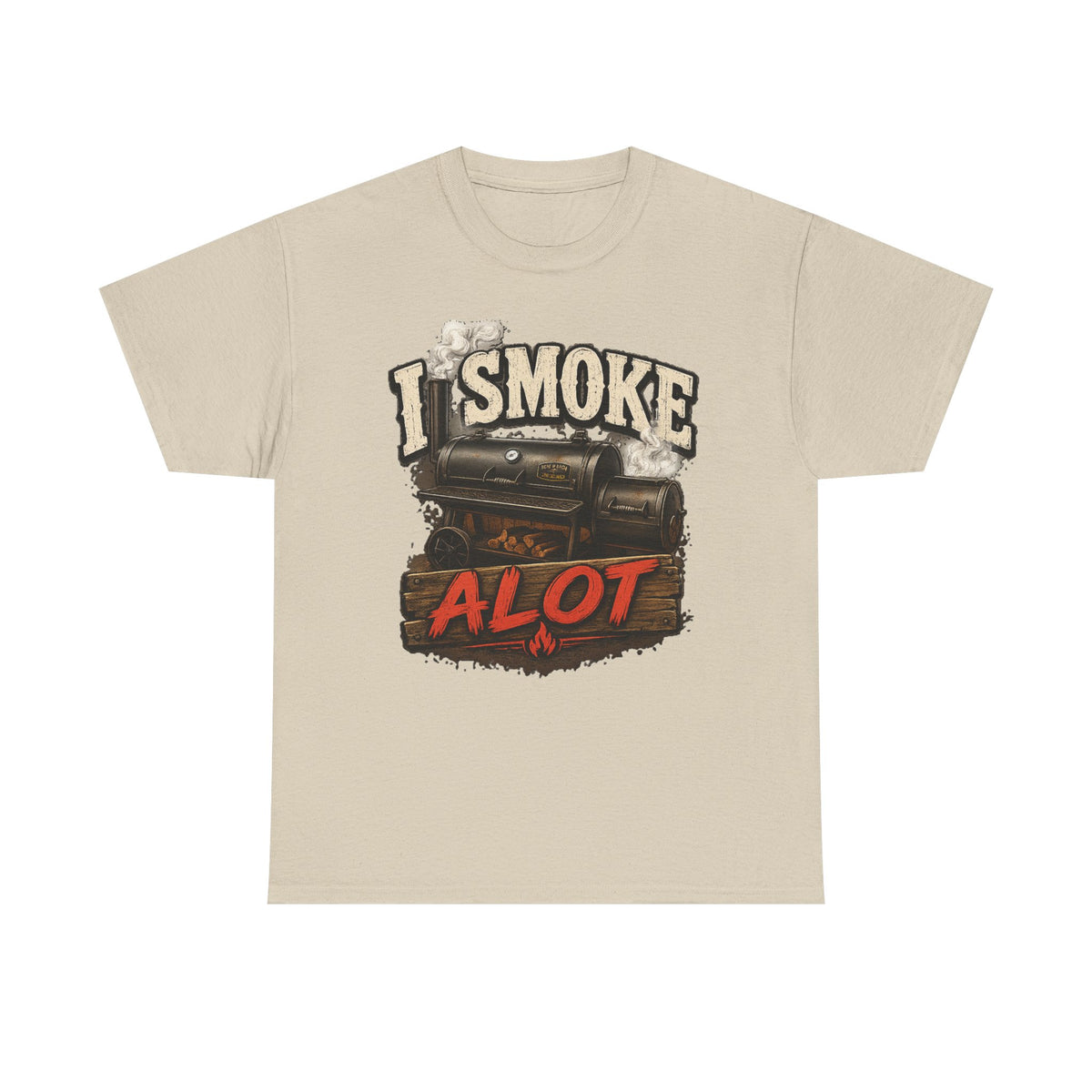 I Smoke A Lot Grill T-Shirt — BBQ Smoker Enthusiast Tee