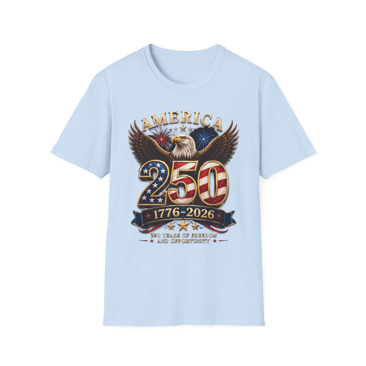 America 250 Centennial Eagle T-Shirt — 1776–2026 Patriotic 250th Anniversary Tee