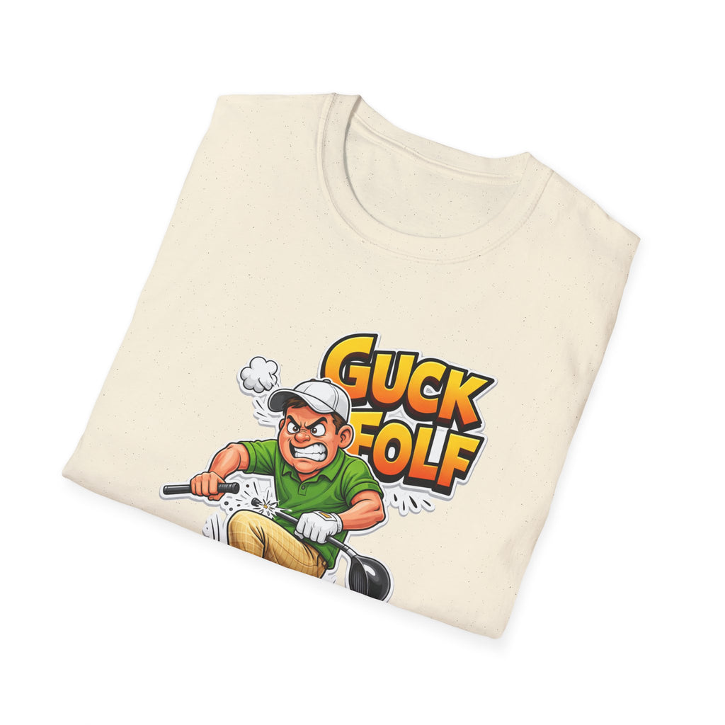Guck Golf Cartoon Golfer T-Shirt — Funny Golf Rage Graphic Tee