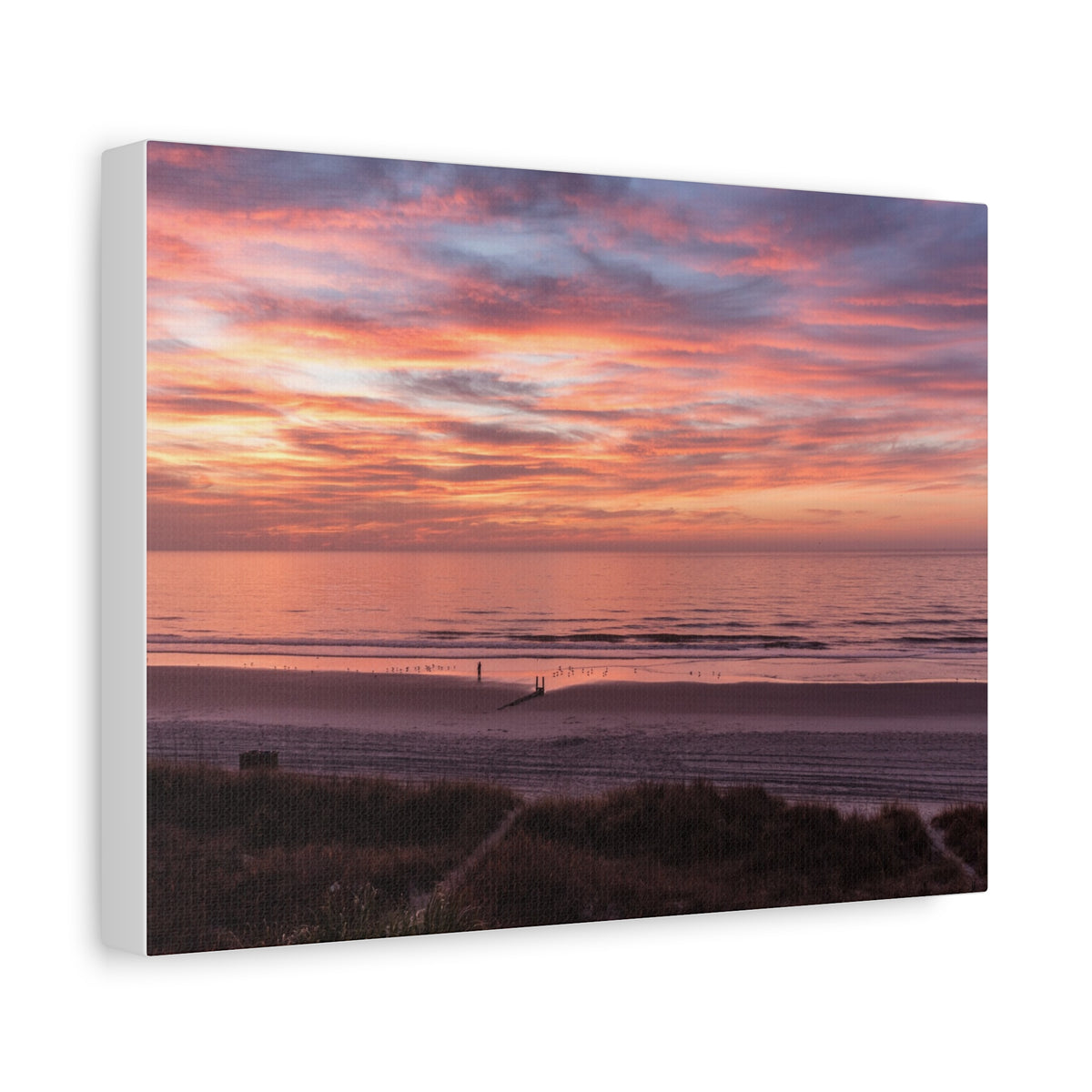 Sunset Beach Matte Canvas Print — Stretched 1.25" Wall Art