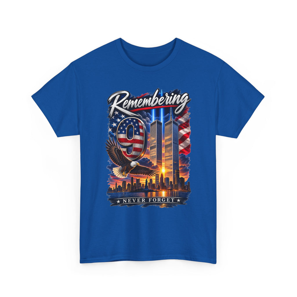 9/11 Remembering Tee – Never Forget Memorial T-Shirt