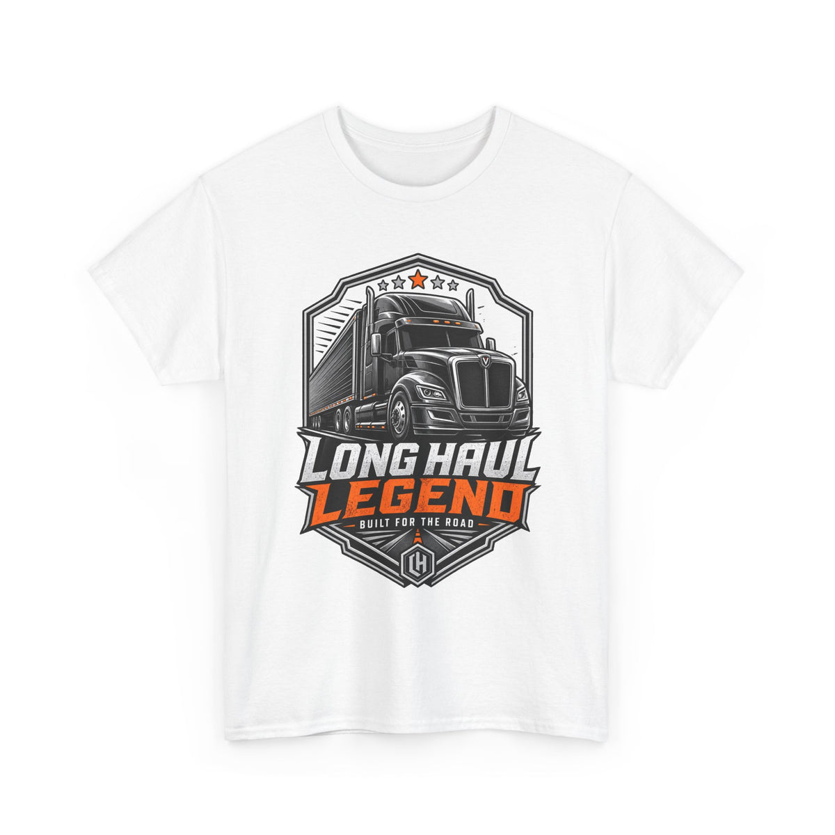 Long Haul Legend Trucker T-Shirt — "Long Haul Legend" Graphic Tee for Truck Drivers & Fans