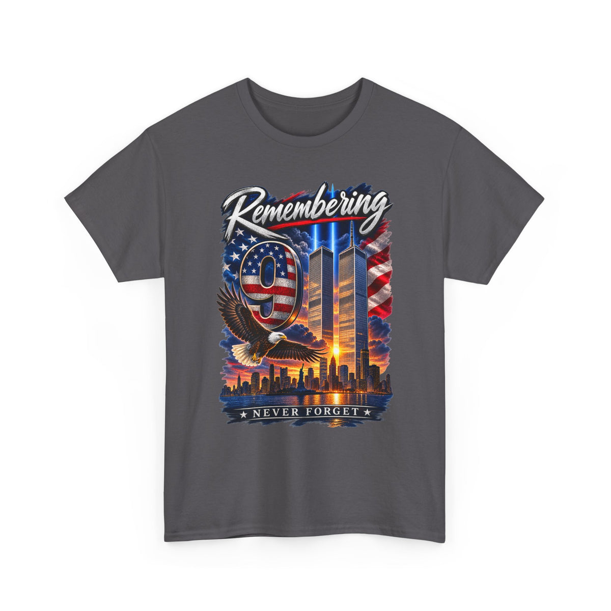 9/11 Remembering Tee – Never Forget Memorial T-Shirt