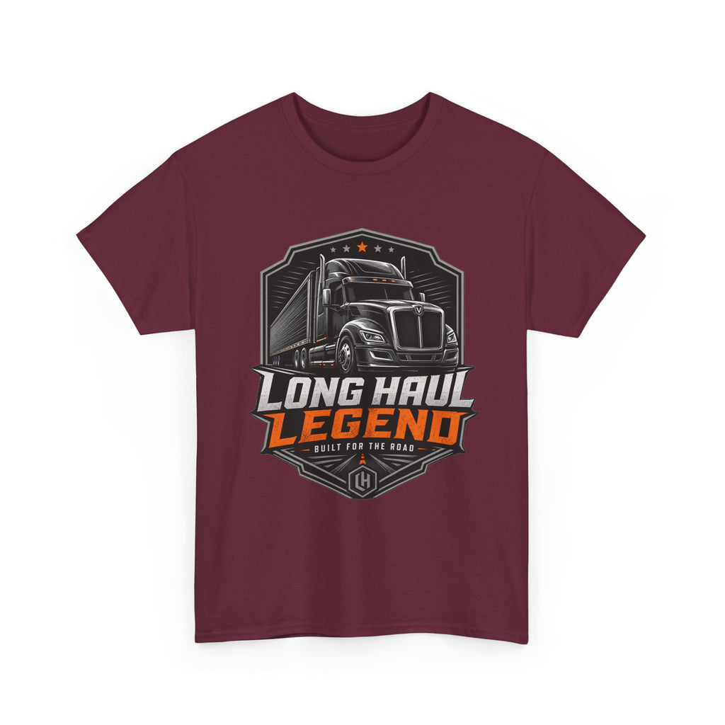 Long Haul Legend Trucker T‑Shirt — 'Long Haul Legend' Semi Truck Graphic Tee