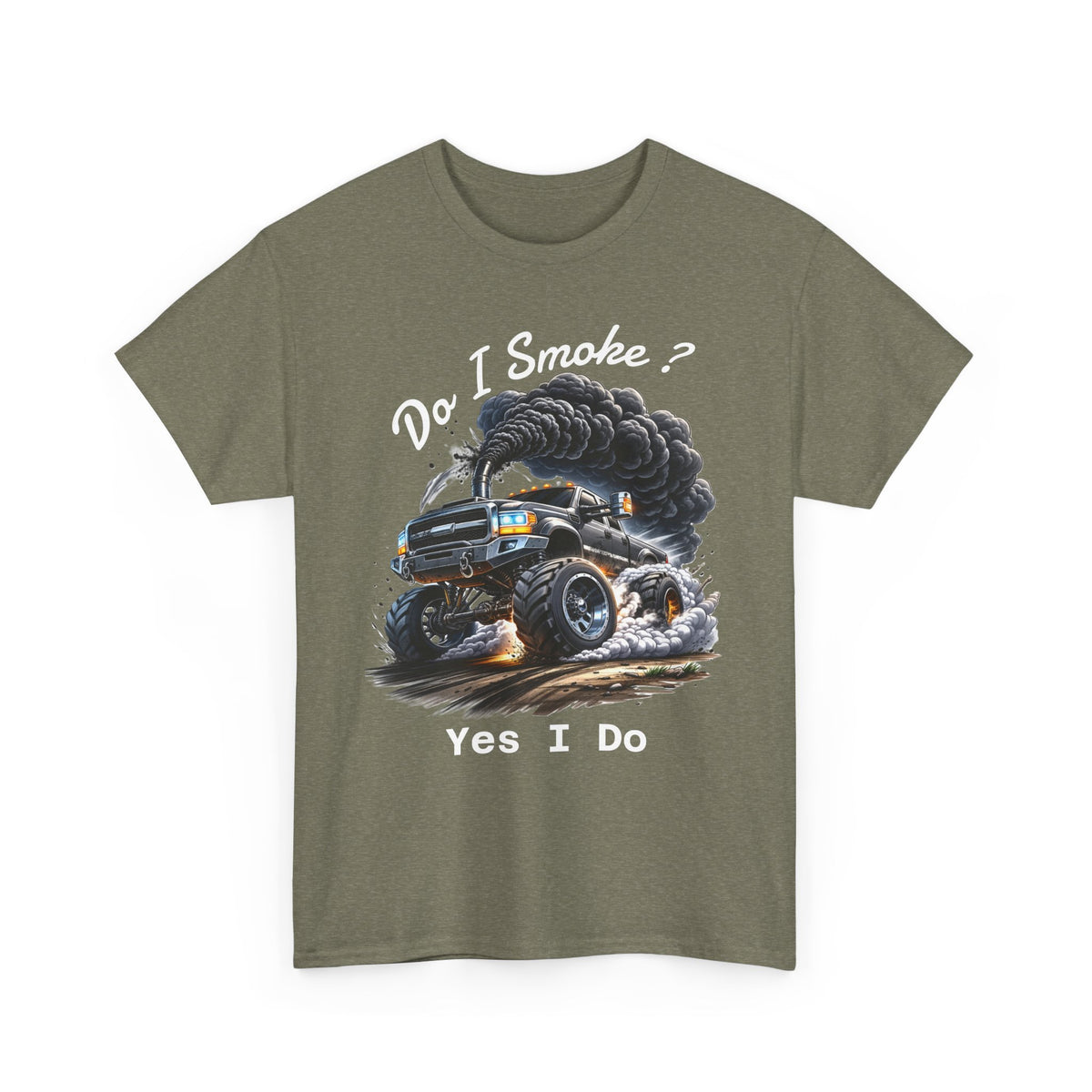 Do I Smoke? Yes I Do Truck Tee — Smoky Burnout Muscle Car T-Shirt