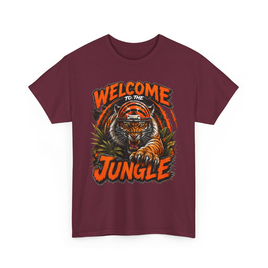 Welcome to the Jungle Tiger T‑Shirt — Retro Orange Graphic Tee
