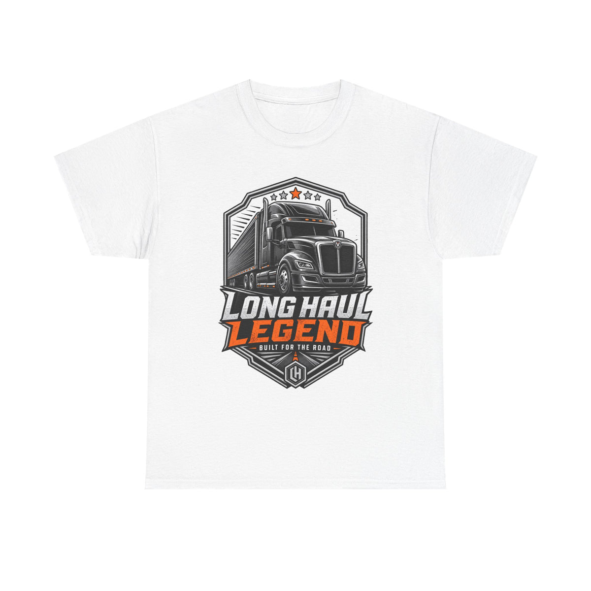 Long Haul Legend Trucker T-Shirt — "Long Haul Legend" Graphic Tee for Truck Drivers & Fans