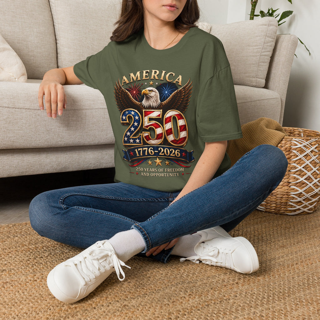 America 250 Centennial Eagle T-Shirt — 1776–2026 Patriotic 250th Anniversary Tee