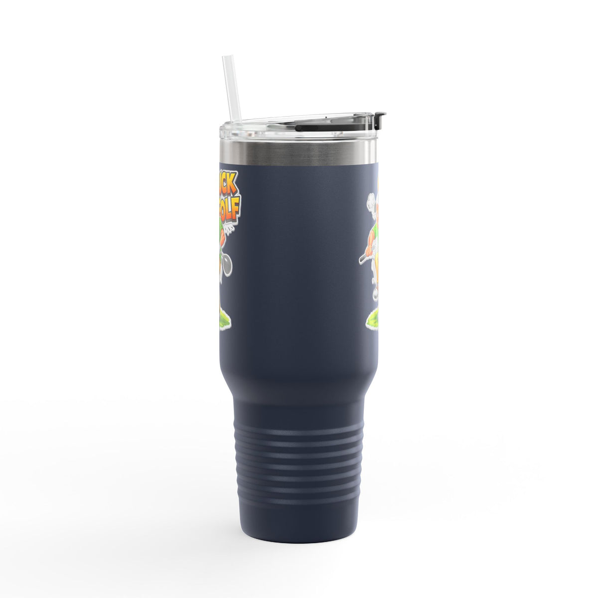 40oz Insulated Travel Mug - Funny 'Guck Golf' Cartoon Golfer Design