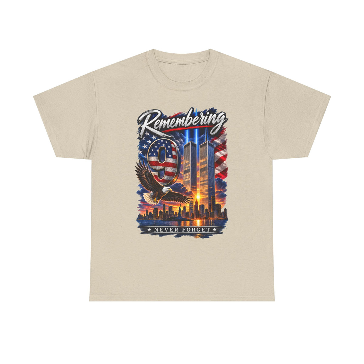 9/11 Remembering Tee – Never Forget Memorial T-Shirt